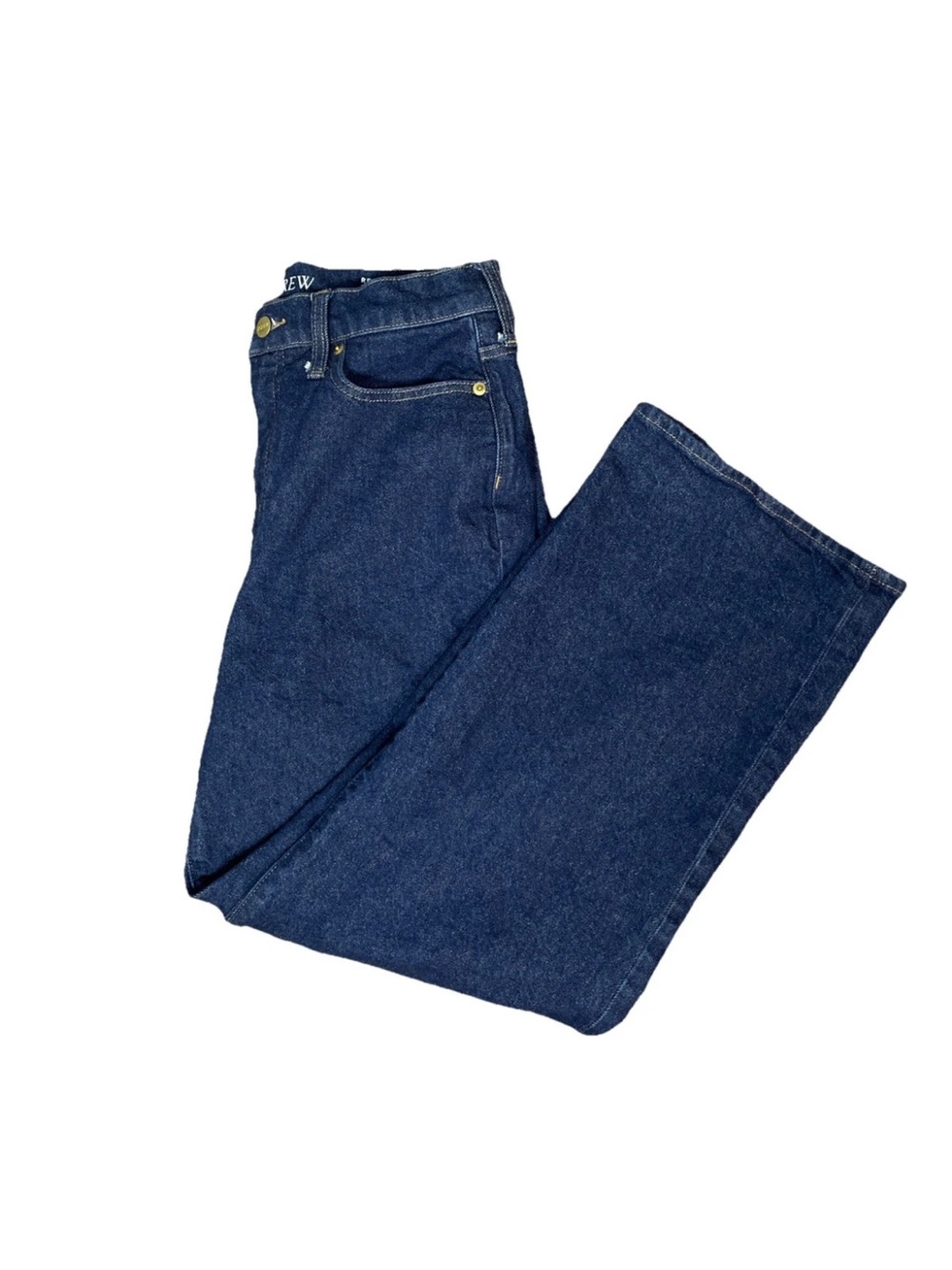 J Crew 96 Slim Wide Jeans Womens Size 28 High Rise Wide Leg Denim Dark Wash